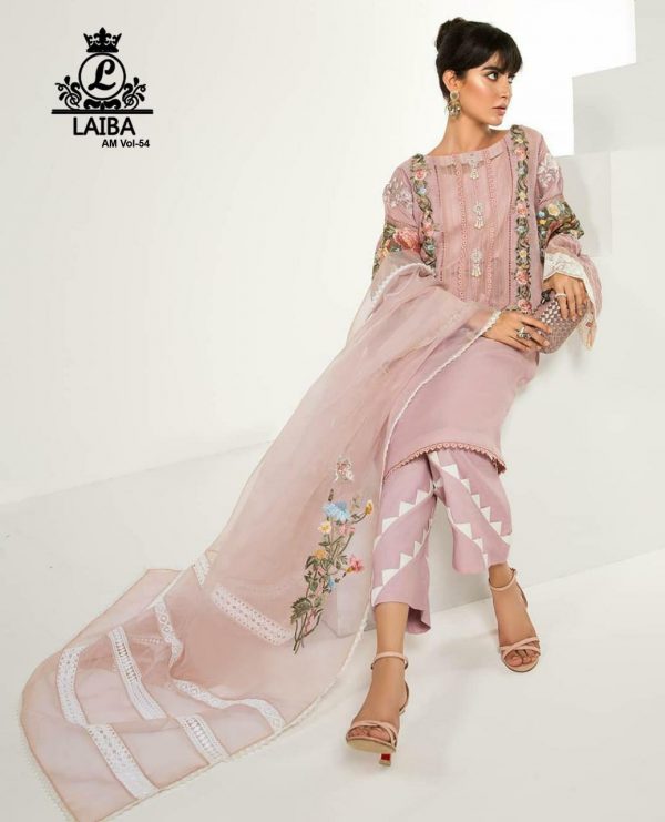 Laiba-Designer-Studio-Presents-Am-Vol-54-Pure-Georgette-Embroidery-Work-Readymade-Suits-2-600x741